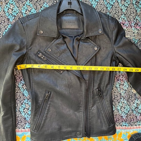 Blank NYC leather like motorcycle jacket NWOT - Picture 7 of 13